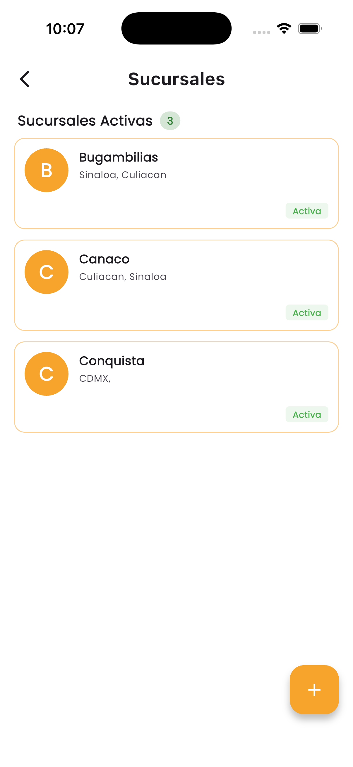 Agregar tus Sucursales